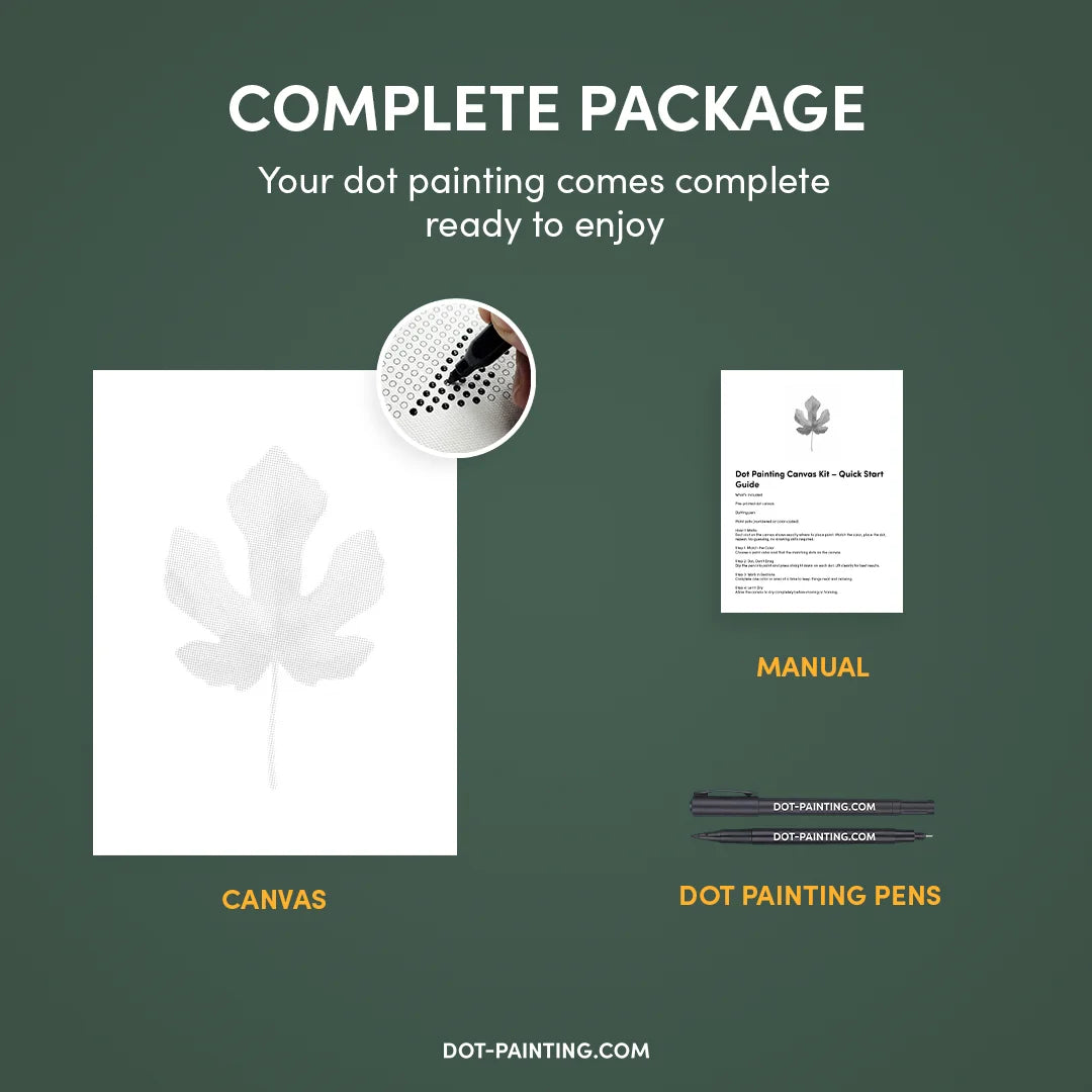 Vrouwen met een Wolf dot painting