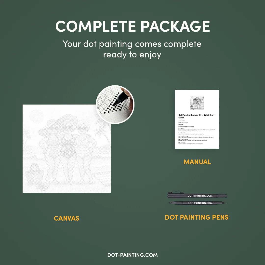 Oude dames Dot schilderij