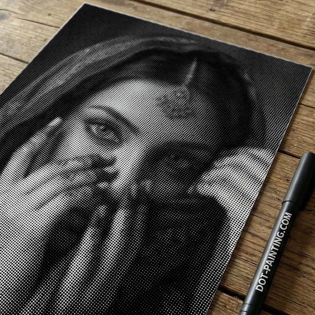 Wunderschöne indische Punktmalerei