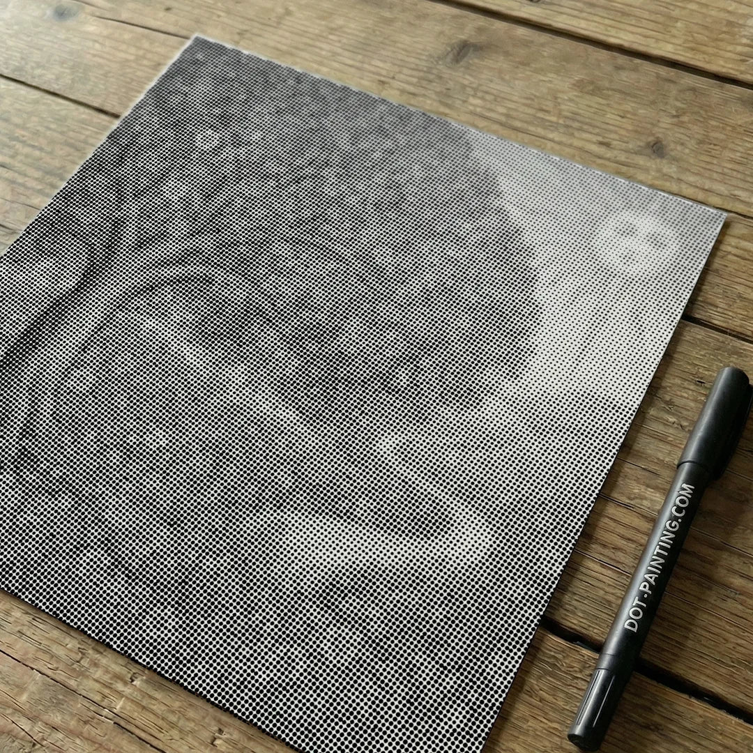 Tropical Cat Dot Painting