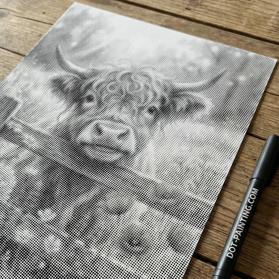 Kalf in het Bloemveld dot painting