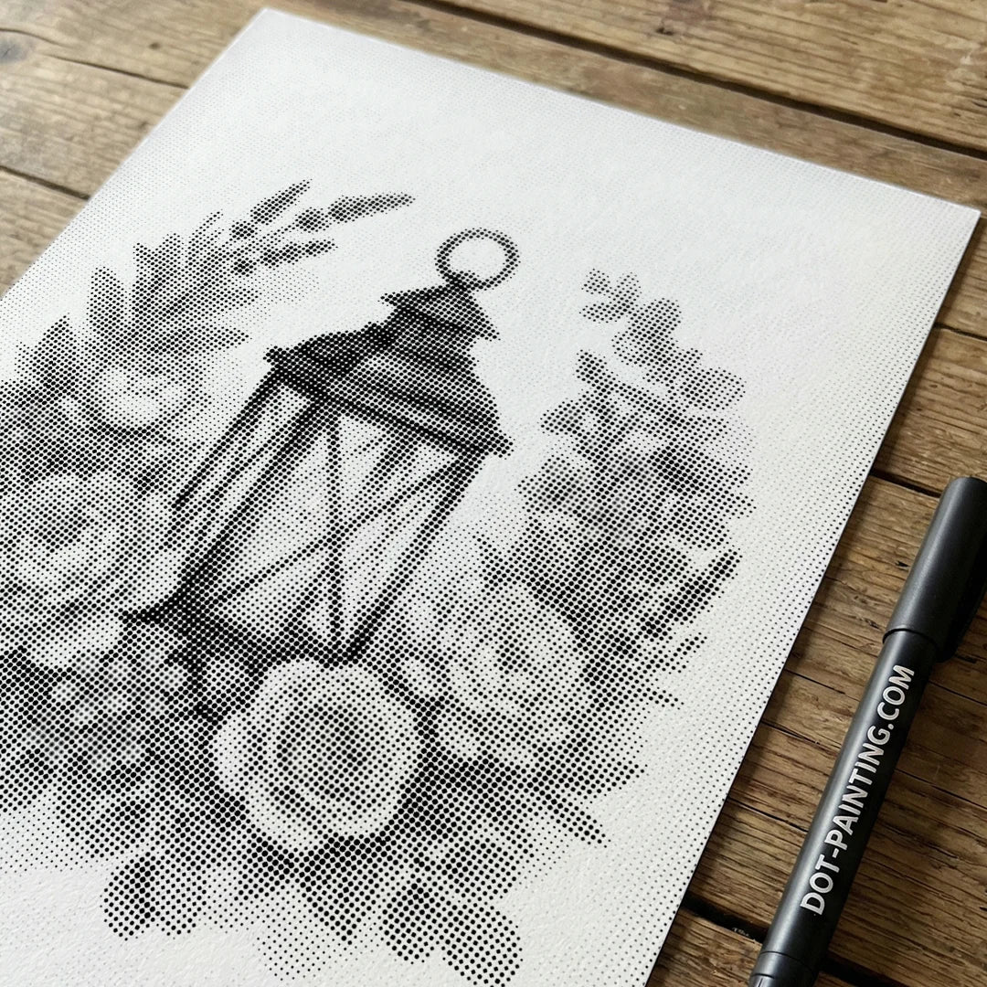 Laternen-Punktmalerei