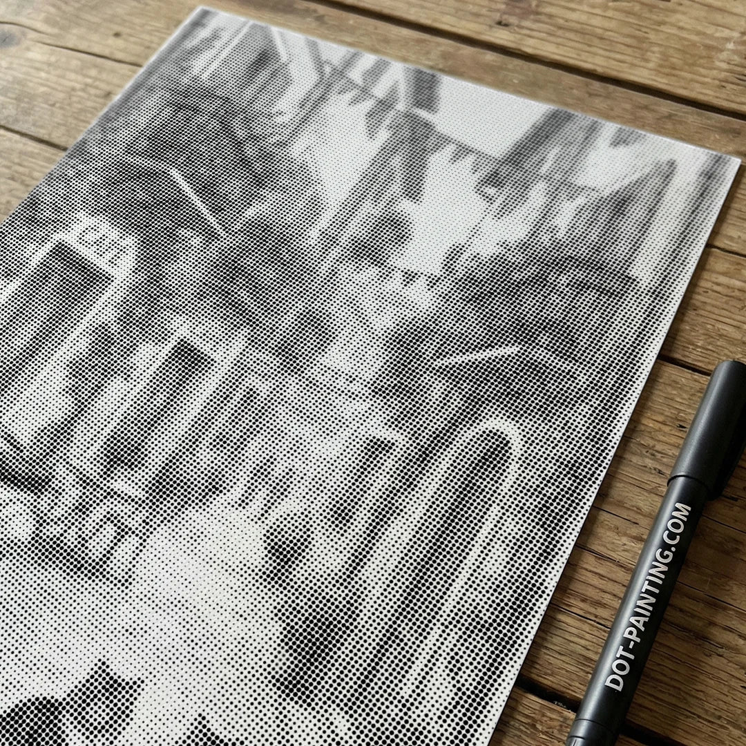 Charming Village Dot Painting