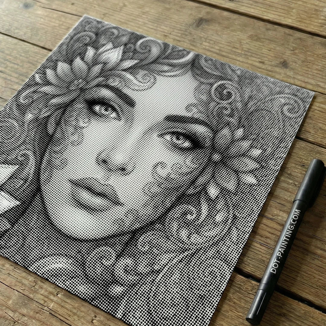 Botanische Face Dot Painting