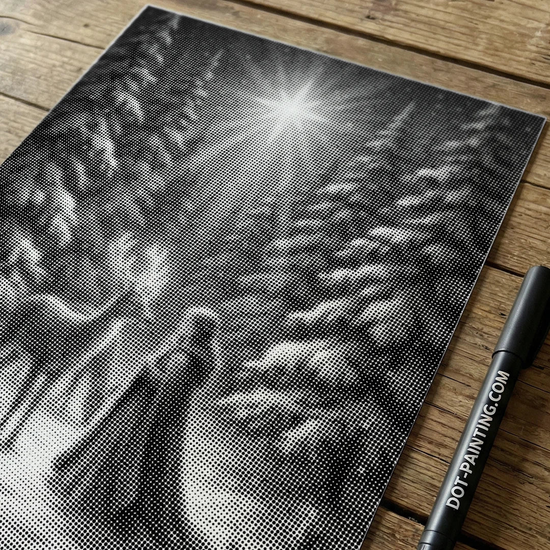 Mädchen mit Rentier-Punktmalerei