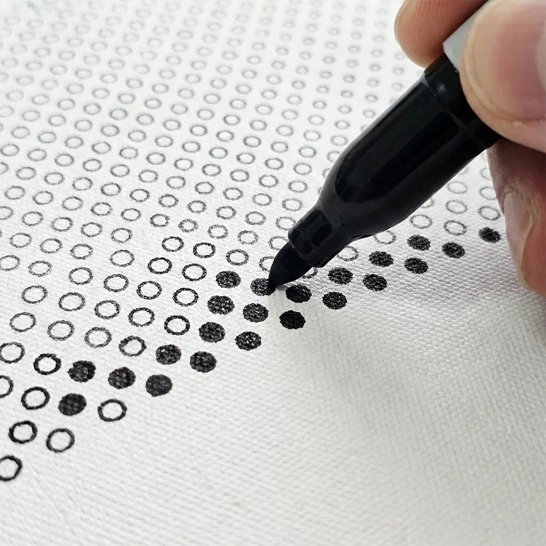 Minimalist Flowers Dot Painting