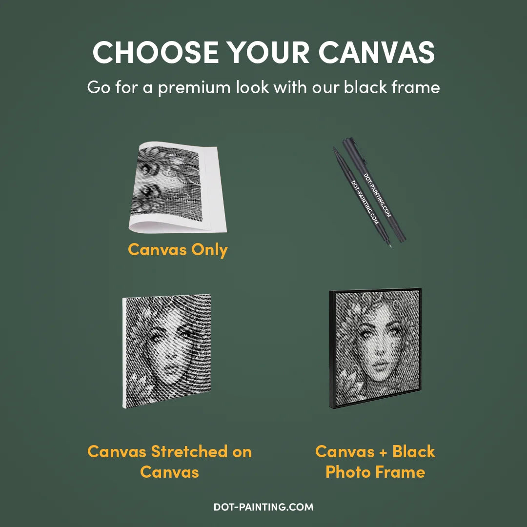 Botanische Face Dot Painting