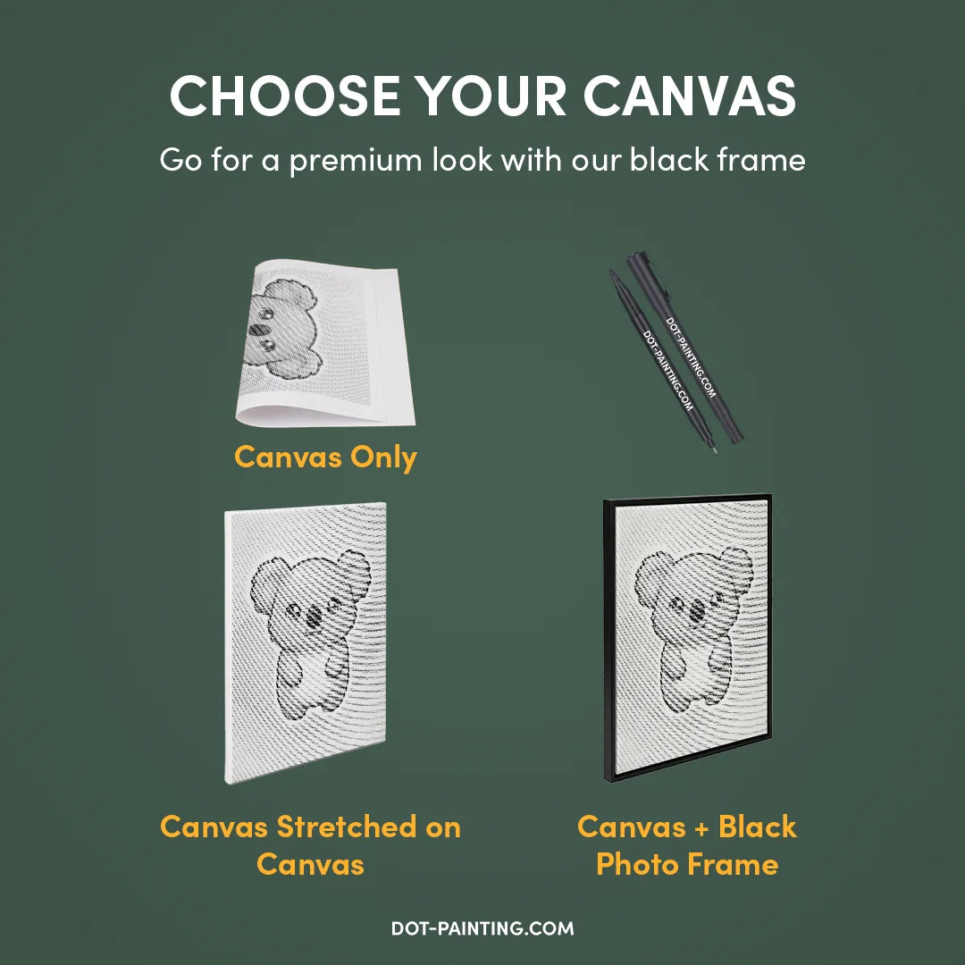 Vrouwen met een Wolf dot painting