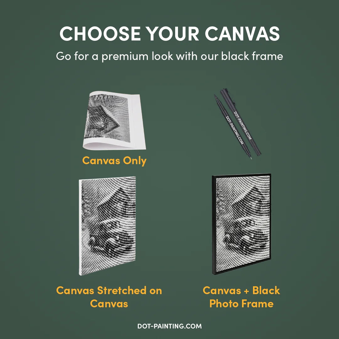 Santa's Car Dot Painting