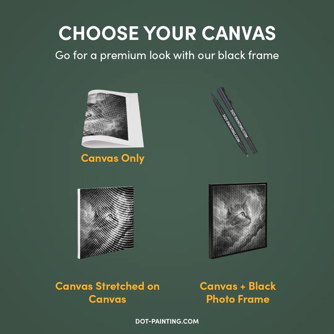 Vrouwen met een Wolf dot painting