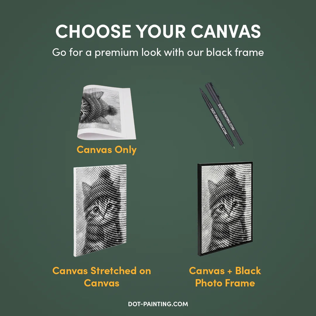 Vrouwen met een Wolf dot painting