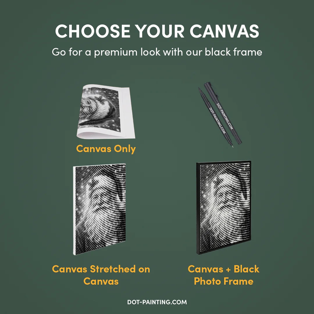 Kerstman 4 Dot schilderij