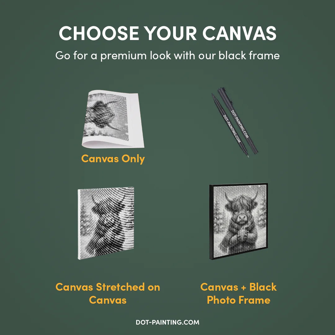 Vrouwen met een Wolf dot painting