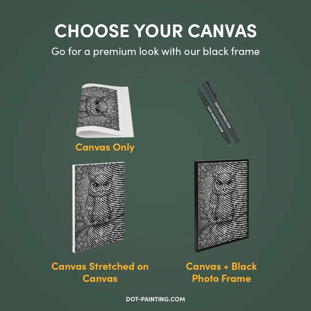 Vrouwen met een Wolf dot painting