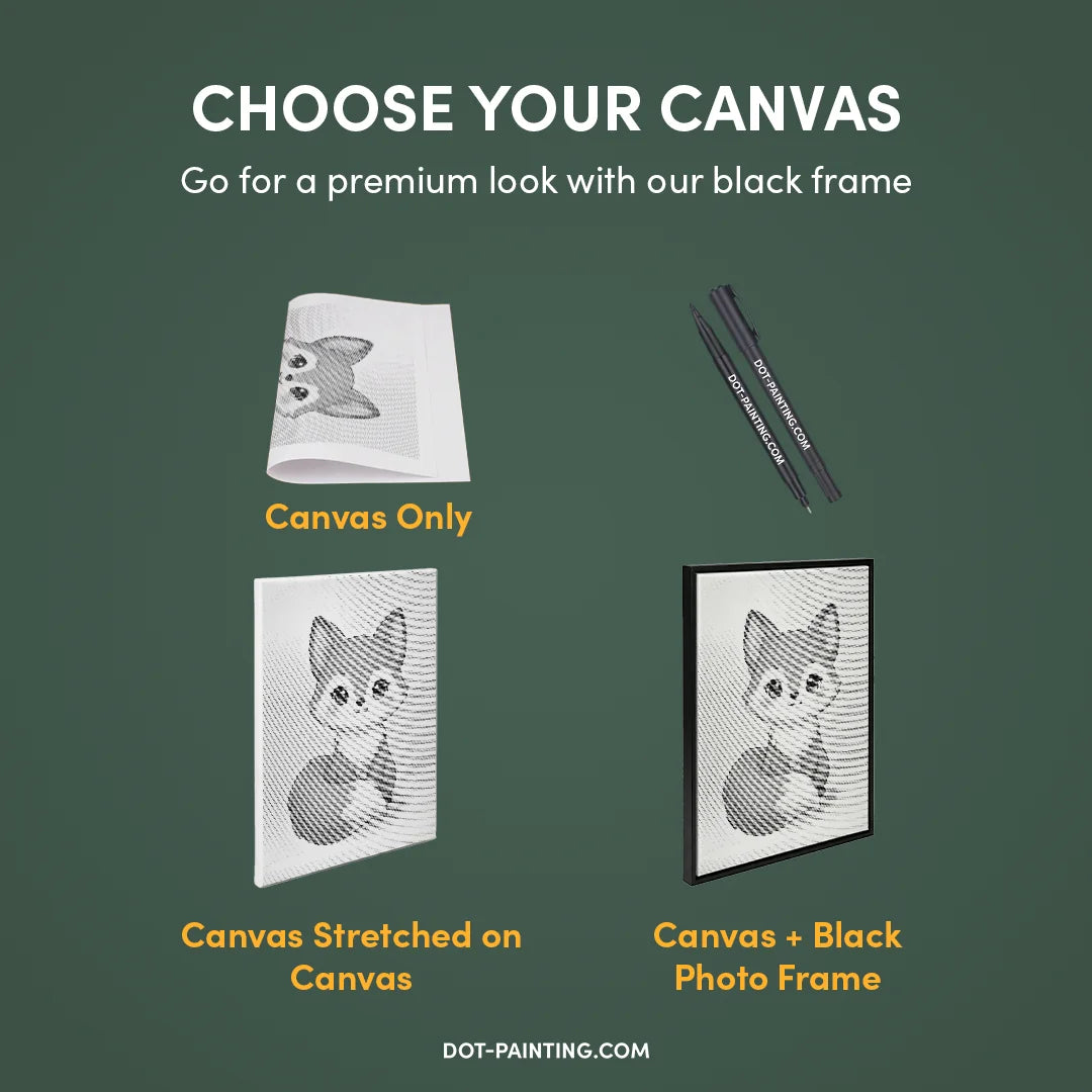 Vrouwen met een Wolf dot painting