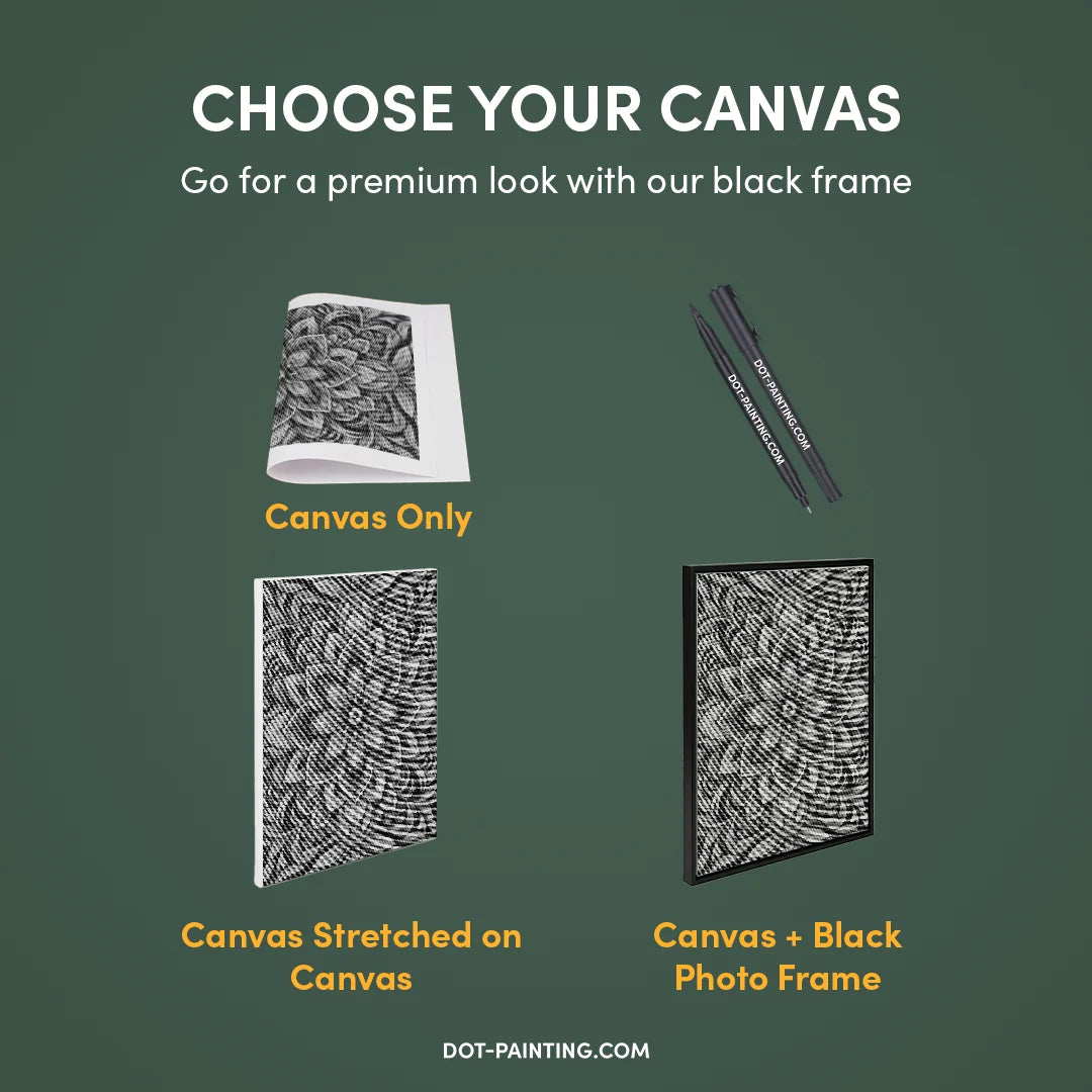 Blumenmandala Dot Painting