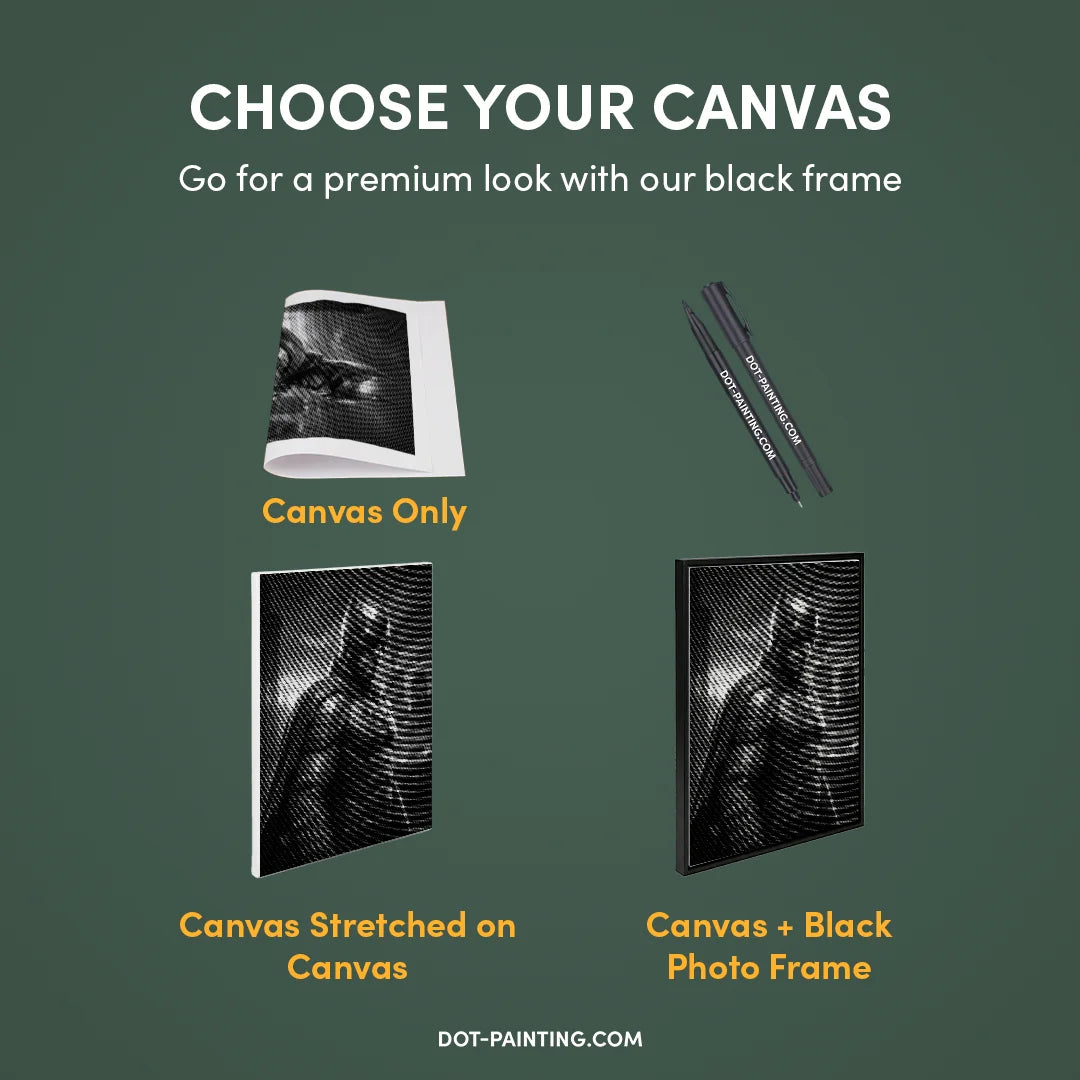 Dark Knight Dot Painting