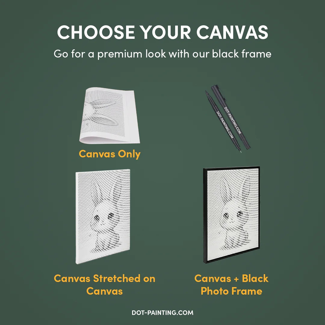 Vrouwen met een Wolf dot painting