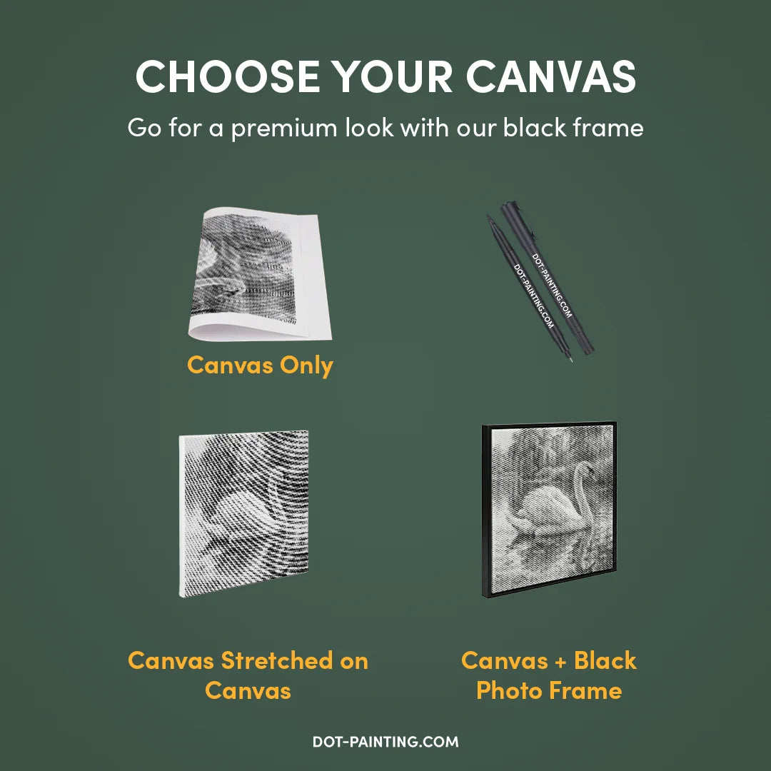 Vrouwen met een Wolf dot painting