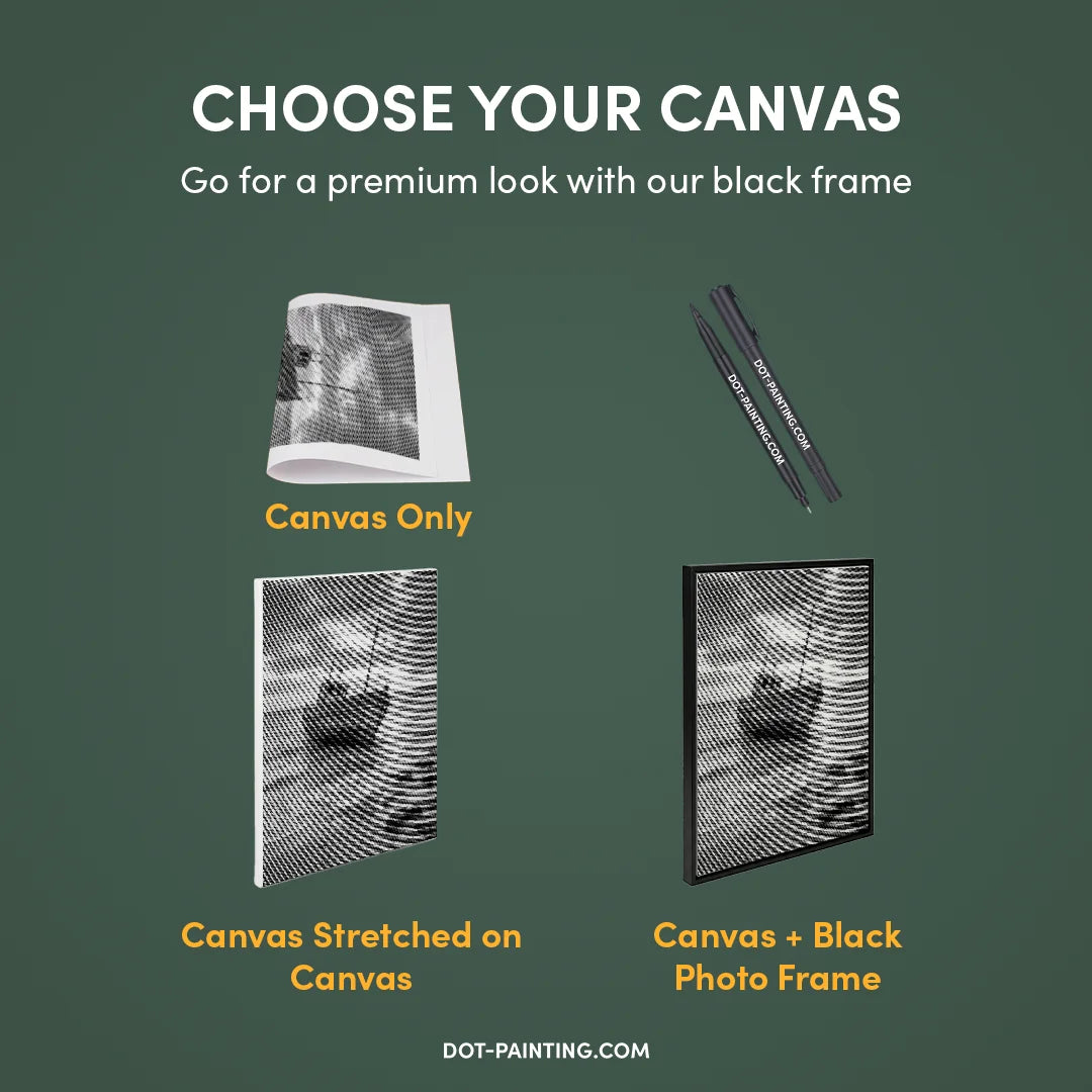 Oude boot Dot schilderij