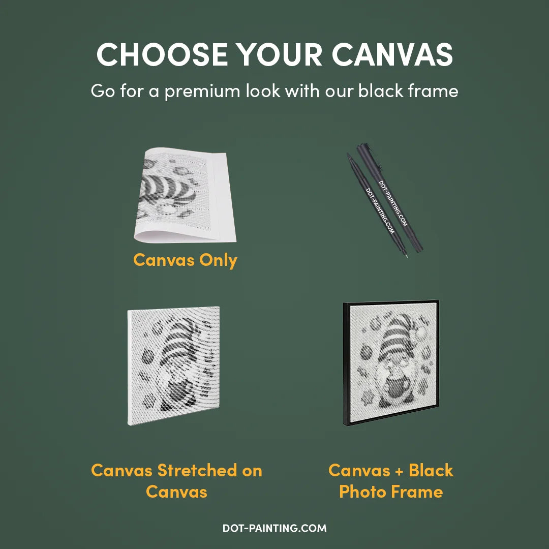 Vrouwen met een Wolf dot painting