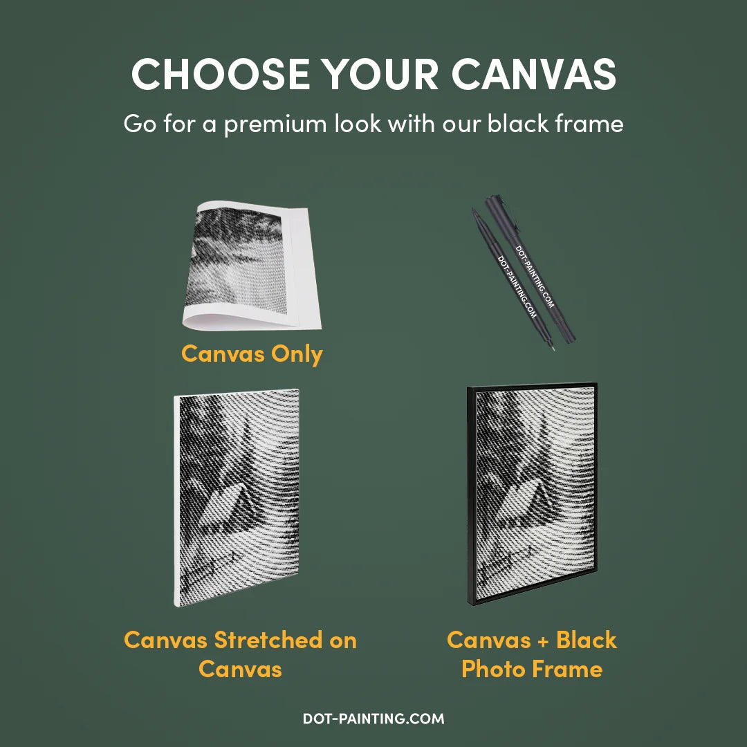 Gezellig Huis in het Sneeuwpuntschilderij