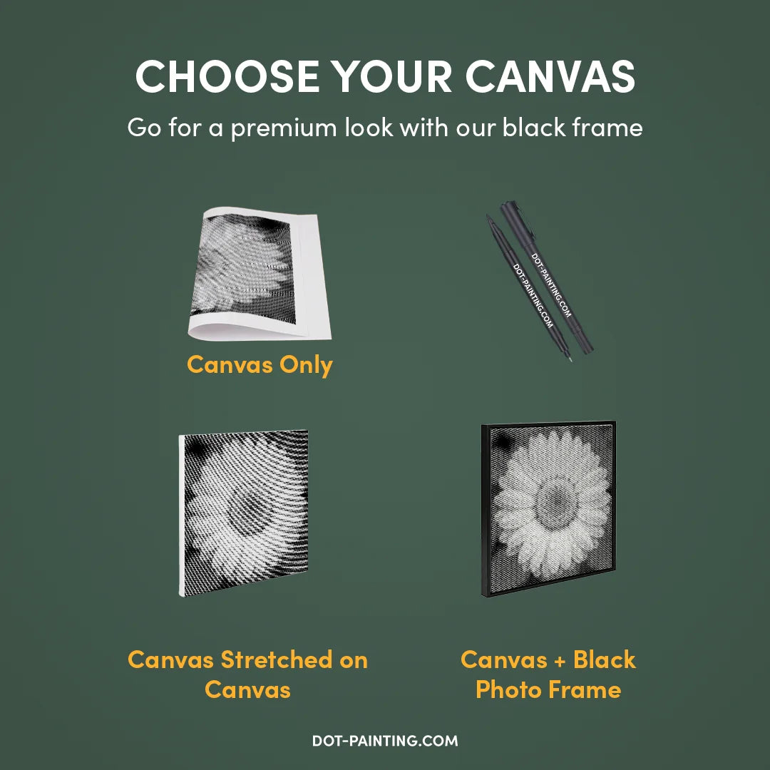 Vrouwen met een Wolf dot painting