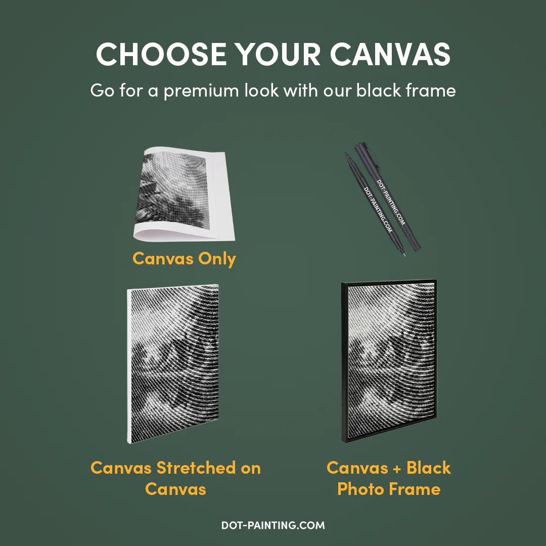 Haus auf der Heide-Punktmalerei