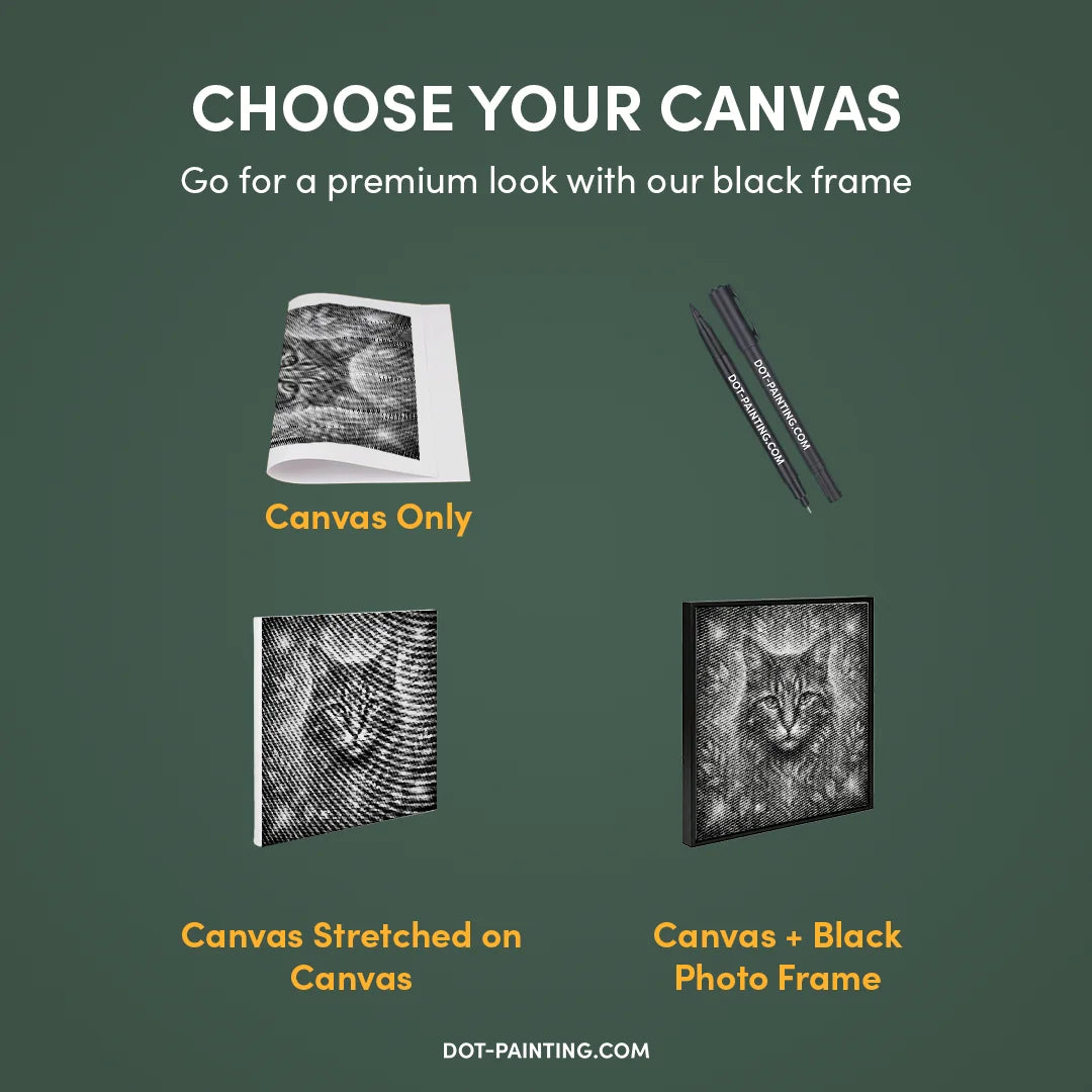 Vrouwen met een Wolf dot painting