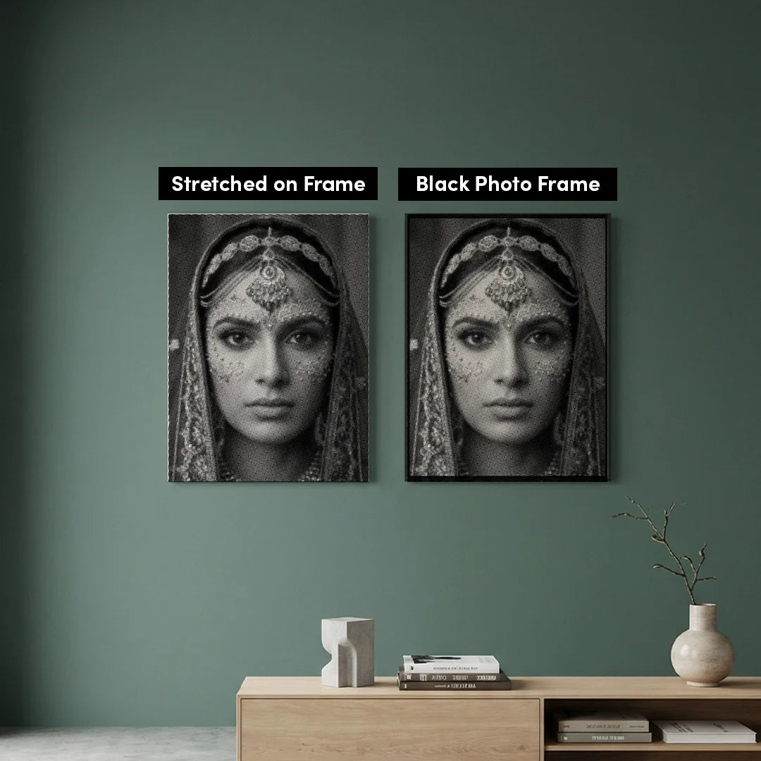 Punktmalerei der indischen Frau