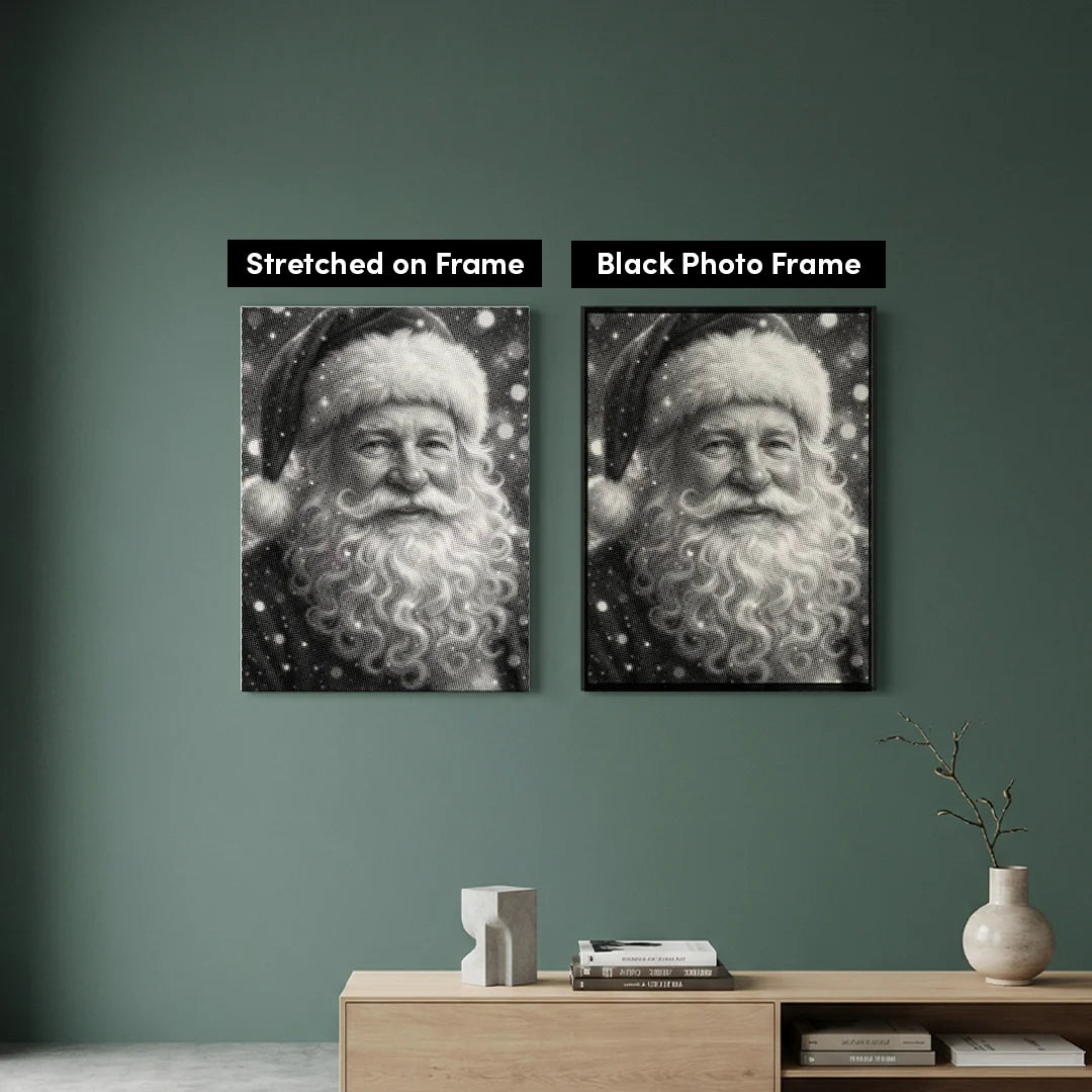 Kerstman 2-punts schilderij