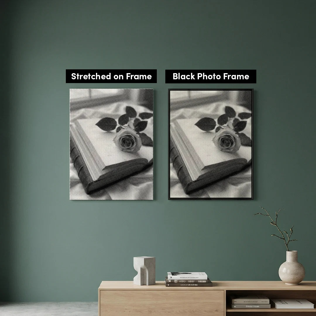 Vrouwen met een Wolf dot painting