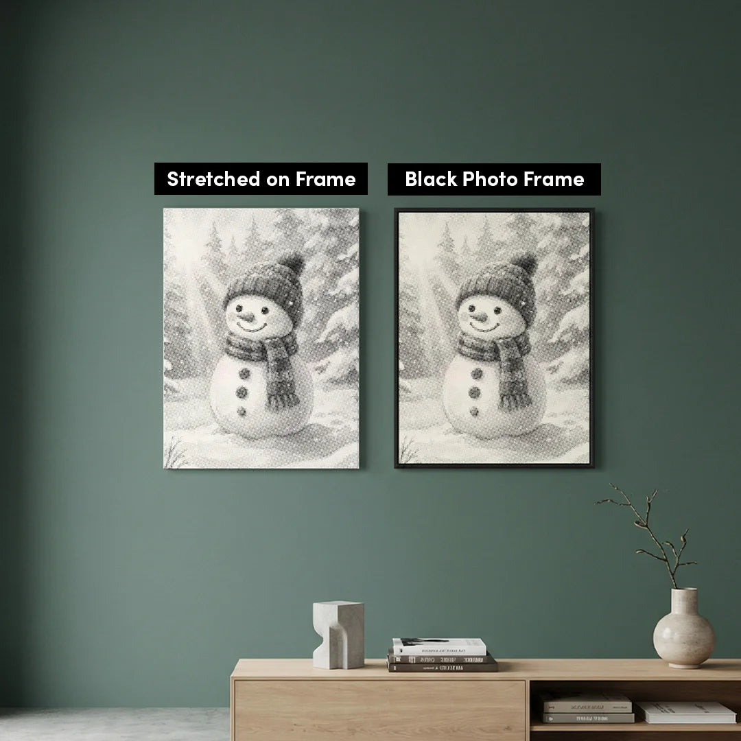 Snowman Dot Painting