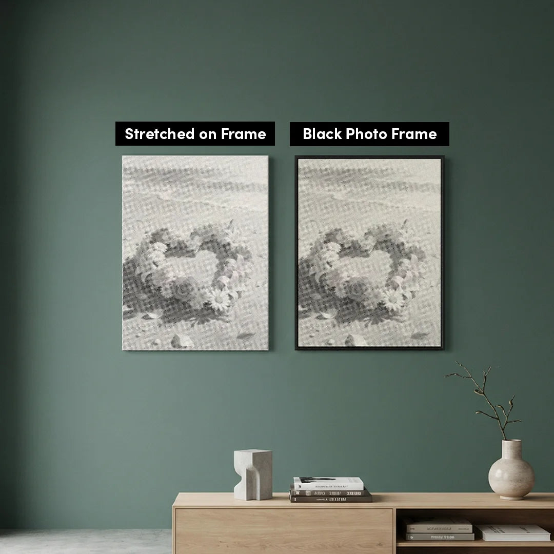 Bloemen aan de Kust Dot Painting