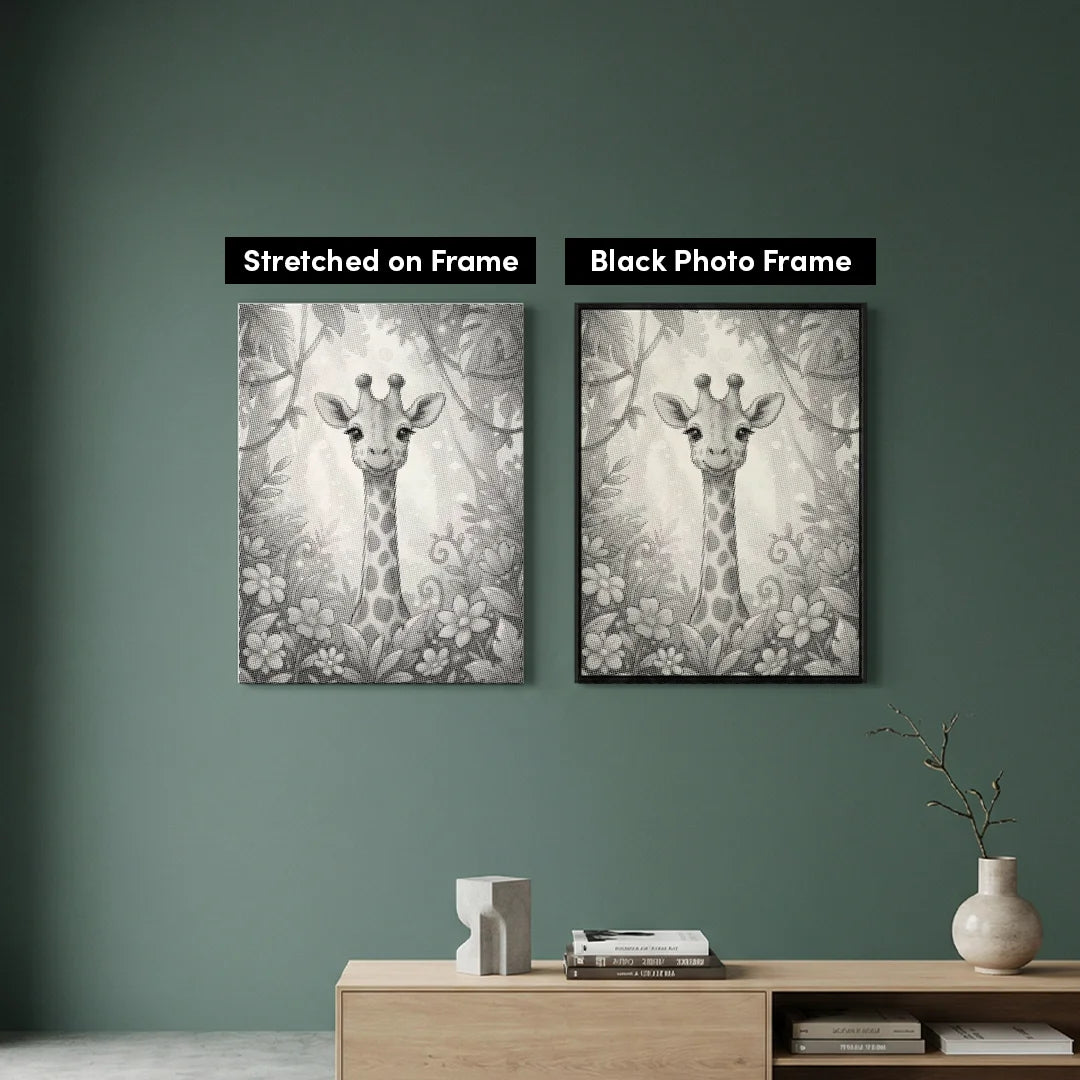 Vrouwen met een Wolf dot painting