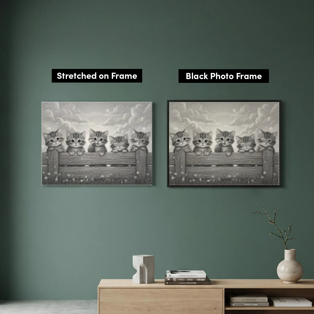 Vrouwen met een Wolf dot painting