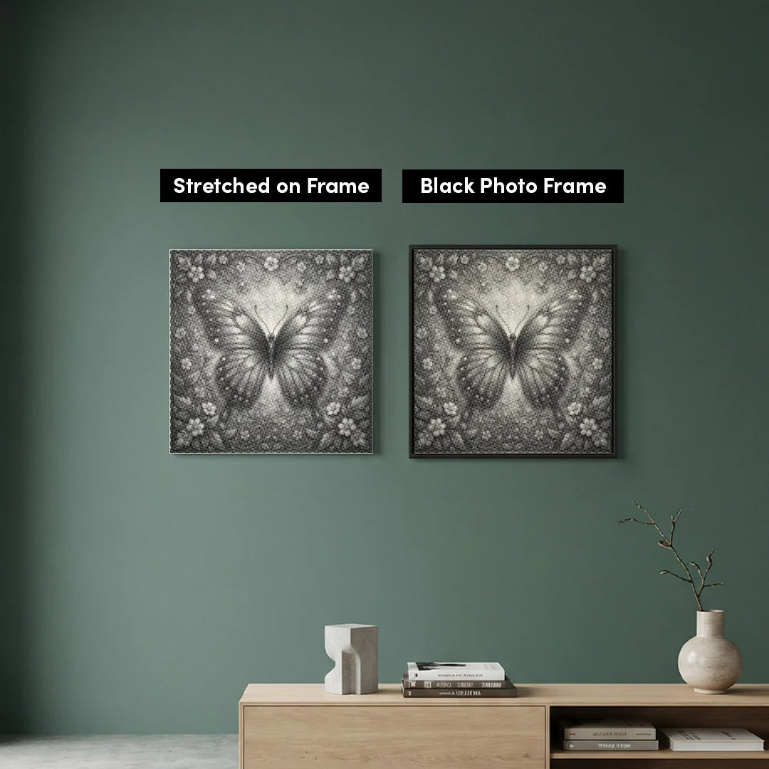 Vrouwen met een Wolf dot painting