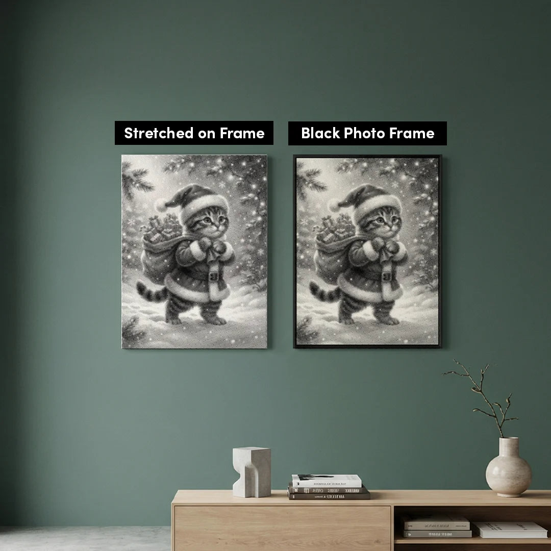 Vrouwen met een Wolf dot painting