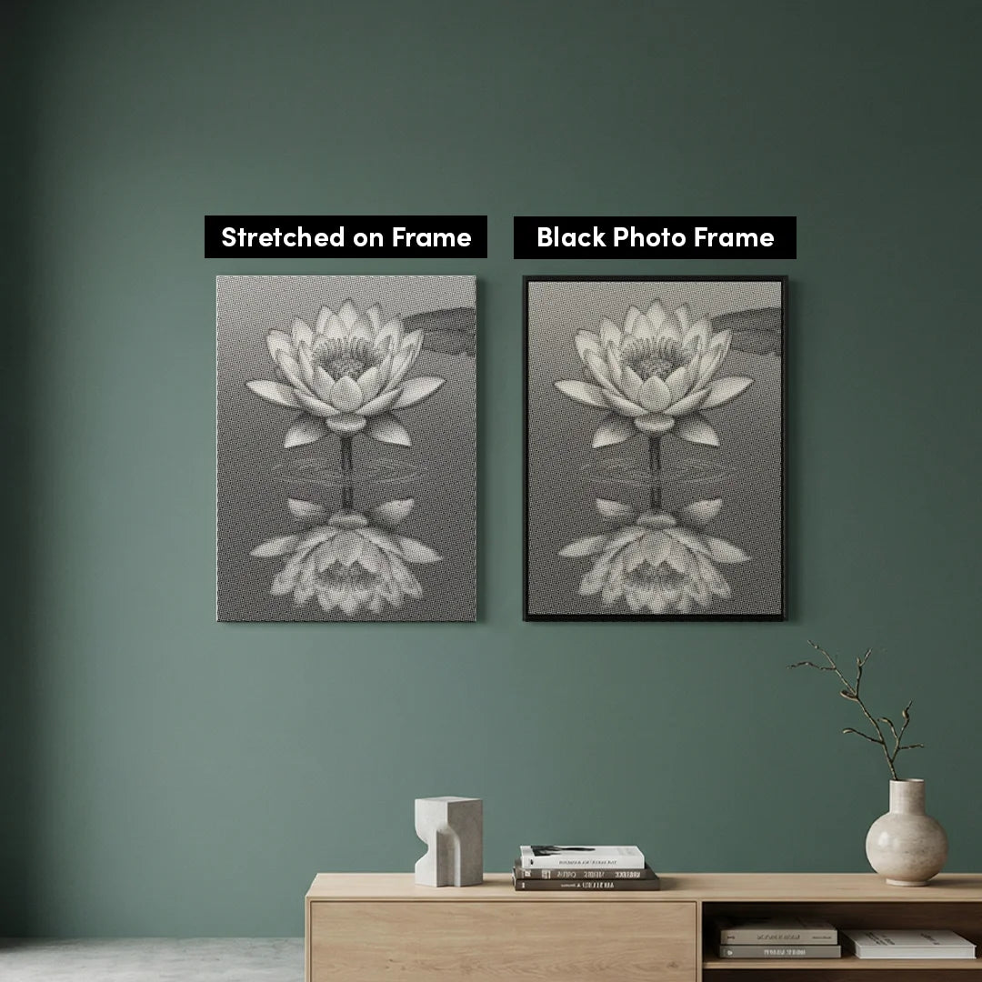 Water Lily on the Water Dot Painting