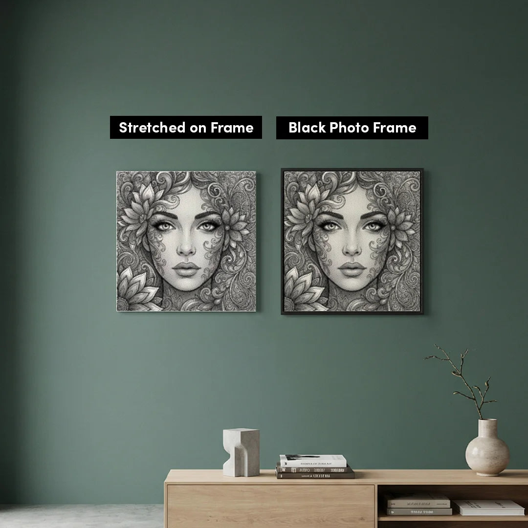 Botanische Face Dot Painting