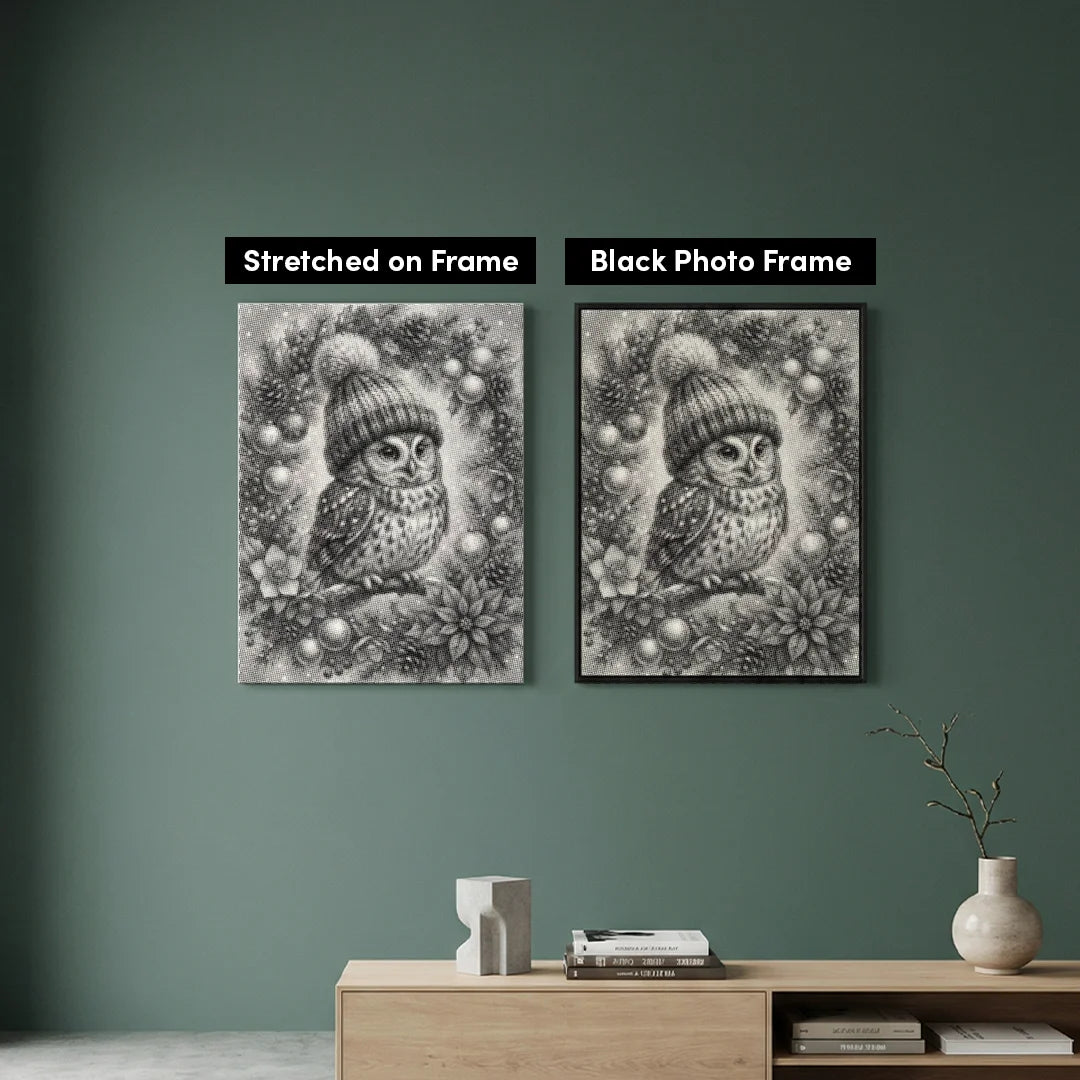 Vrouwen met een Wolf dot painting