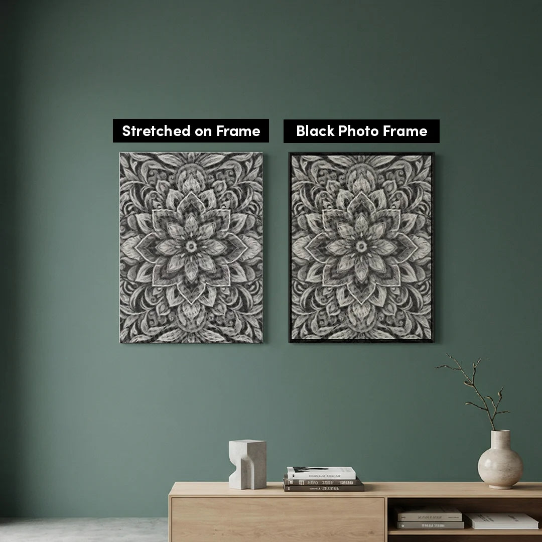 Blumenmandala Dot Painting