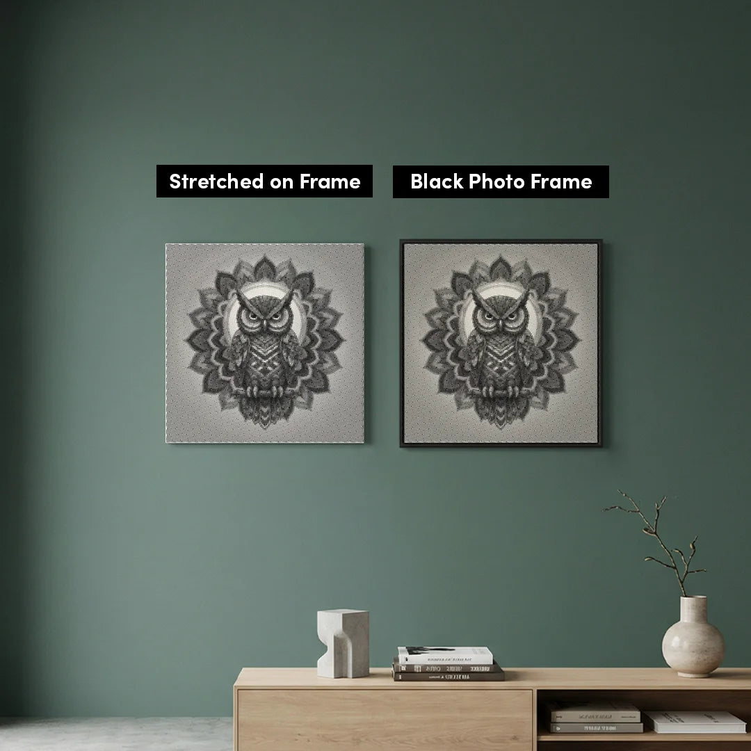 Owl Mandala 3 Dot Painting