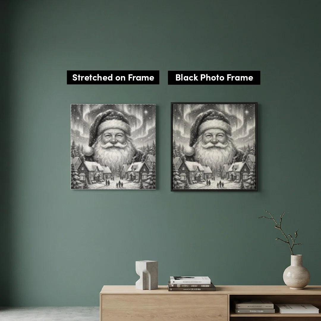 Weihnachtsdorf-Punktmalerei