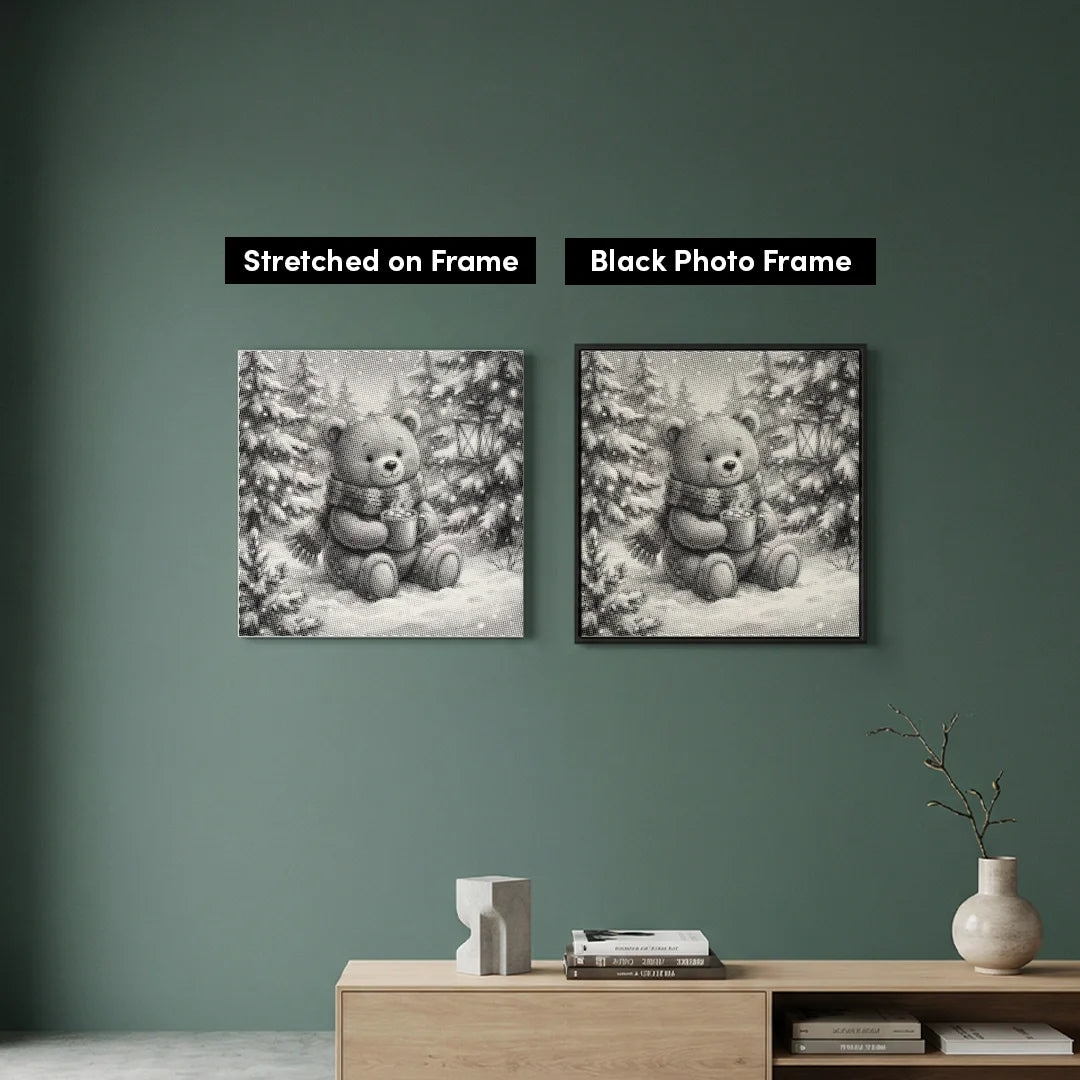 Vrouwen met een Wolf dot painting