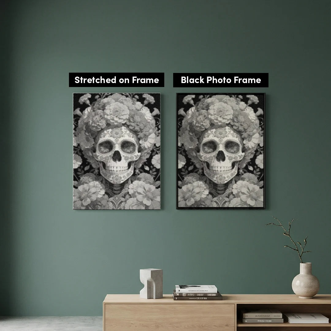 Sugar Skull Dot Painting