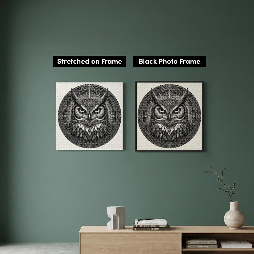 Owl Mandala Dot Painting