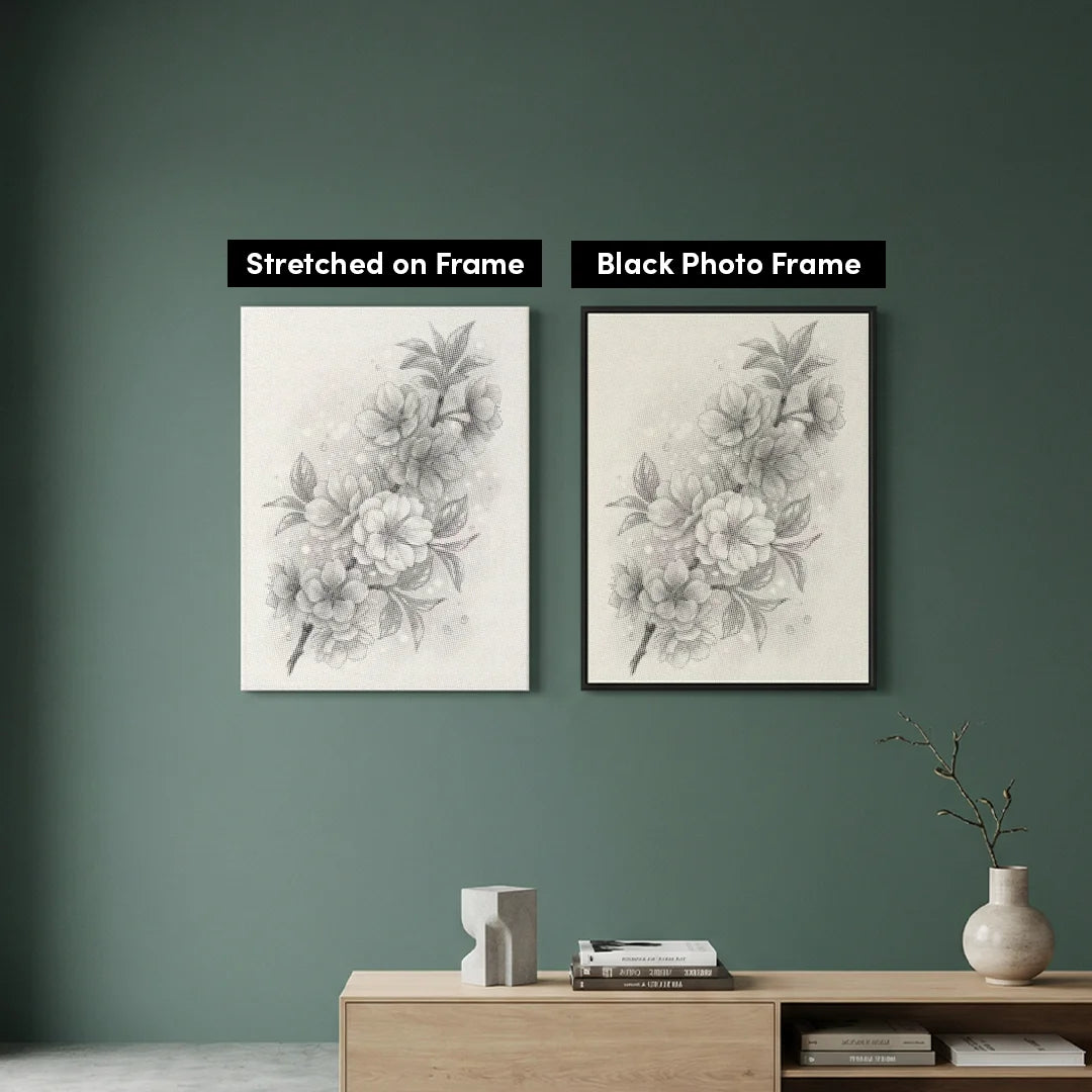 Vrouwen met een Wolf dot painting