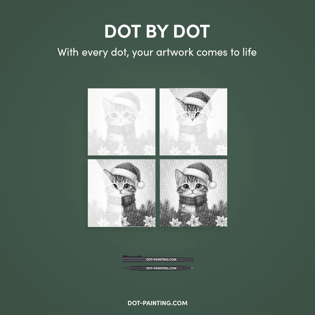 Vrouwen met een Wolf dot painting