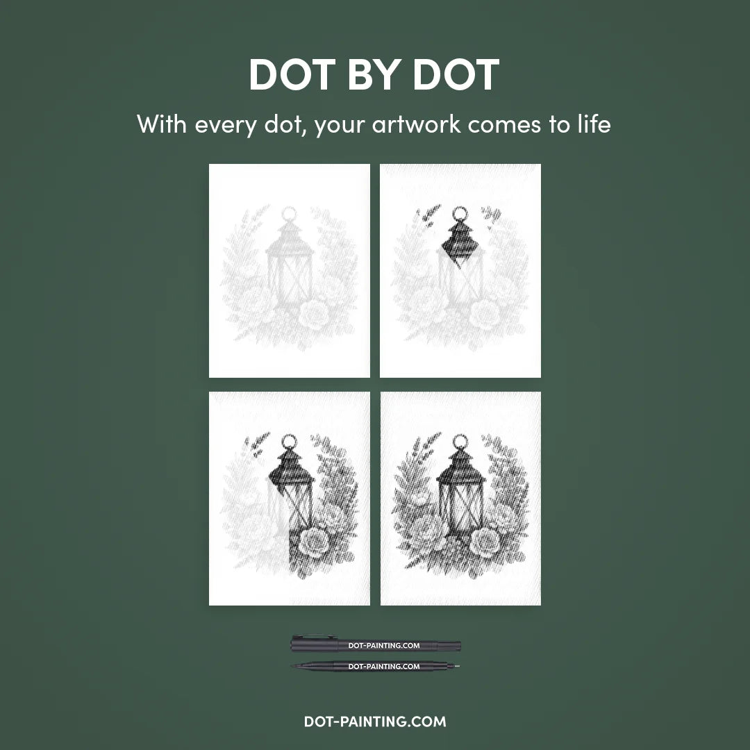 Laternen-Punktmalerei